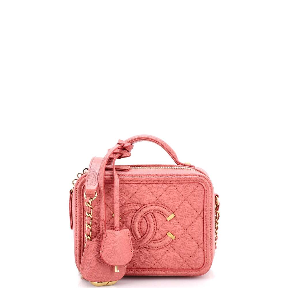 Chanel Filigree Vanity Case Quilted #266321C24B